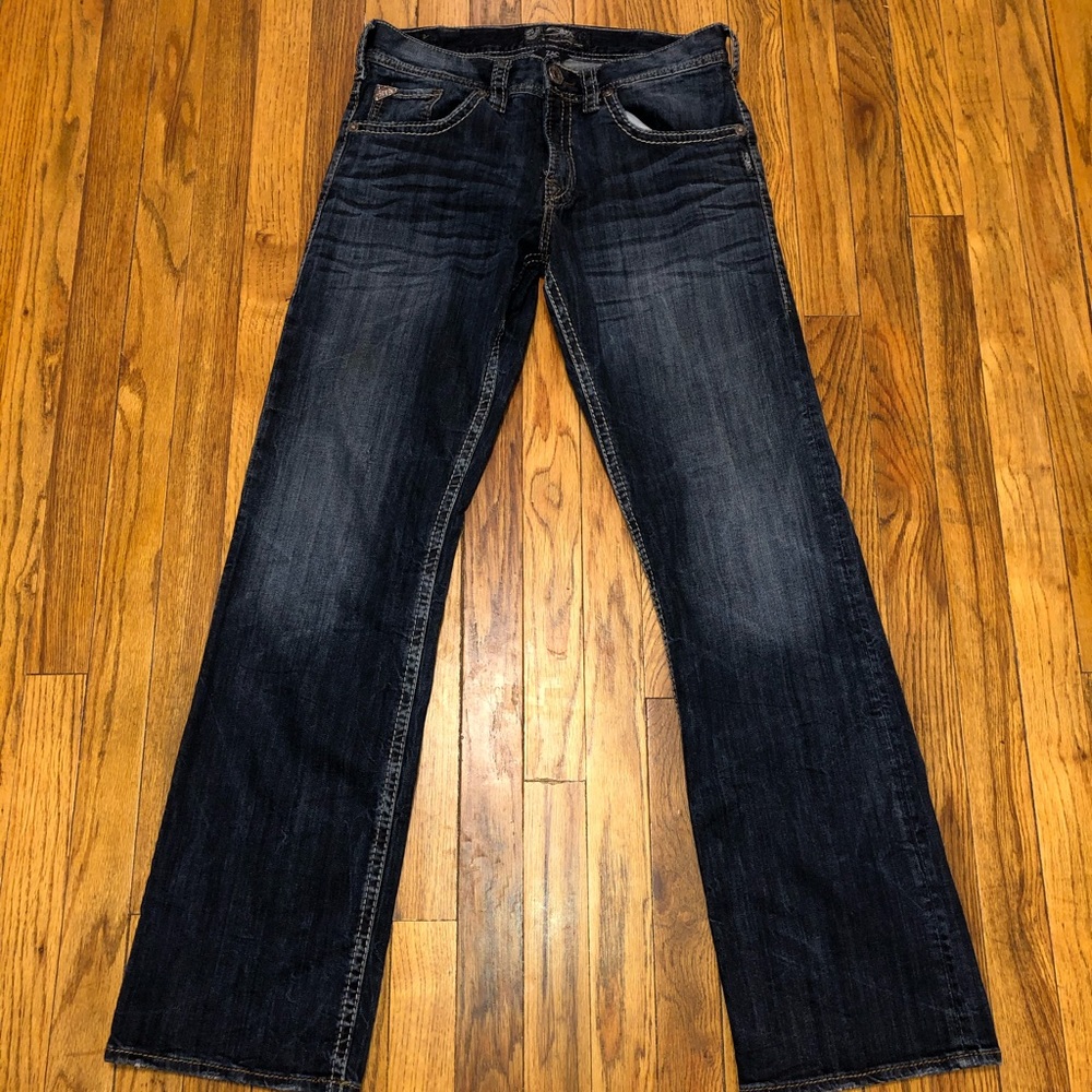Men’s Silver Brand Zac Jeans Straight leg